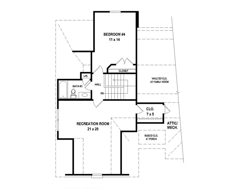 European House Plan Second Floor - 087D-1700 - Shop House Plans and More