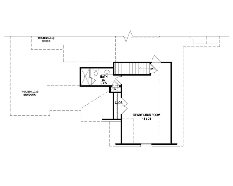 Ranch House Plan Second Floor - 087D-1702 - Shop House Plans and More