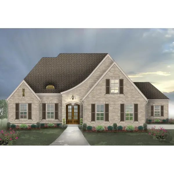 Traditional House Plan Front of Home - 087D-1702 - Shop House Plans and More