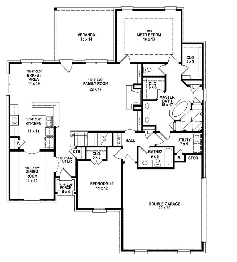 European House Plan First Floor - 087D-1703 - Shop House Plans and More
