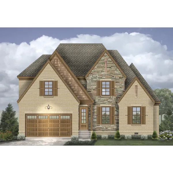 Rustic House Plan Front of Home - 087D-1709 - Shop House Plans and More