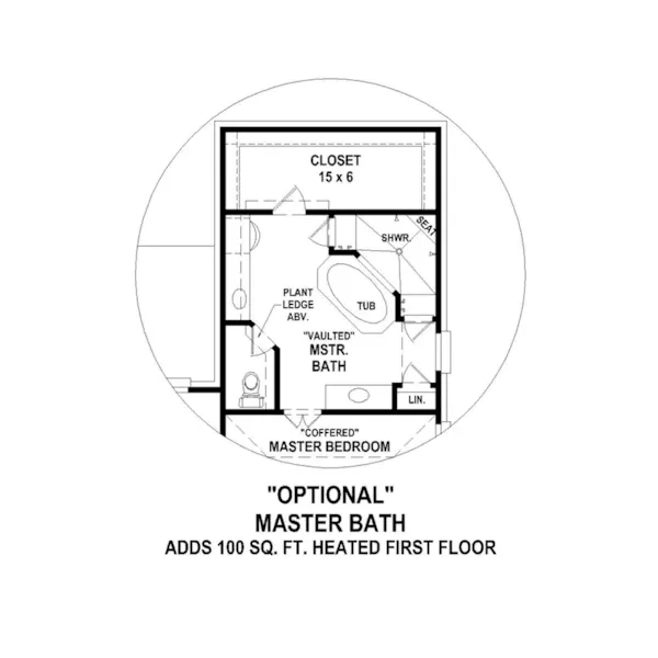 Traditional House Plan Optional Second Floor - 087D-1712 - Shop House Plans and More