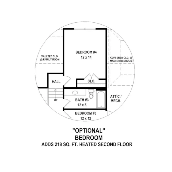 Traditional House Plan Optional Floor Plan - 087D-1712 - Shop House Plans and More