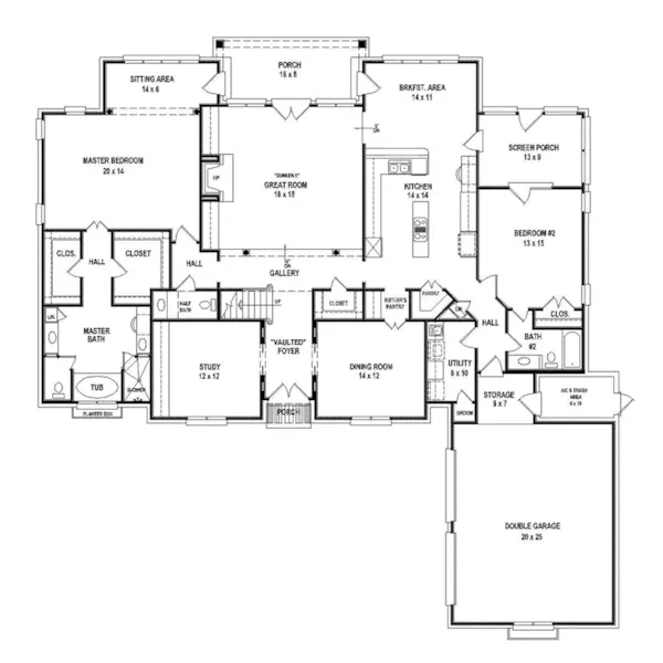 Luxury House Plan First Floor - 087D-1721 - Shop House Plans and More