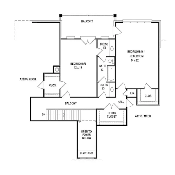 Luxury House Plan Second Floor - 087D-1721 - Shop House Plans and More