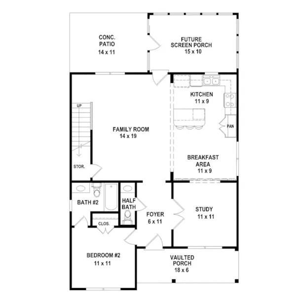 Country House Plan First Floor - 087D-1727 - Shop House Plans and More