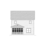 Country House Plan Rear Elevation - 087D-1727 - Shop House Plans and More