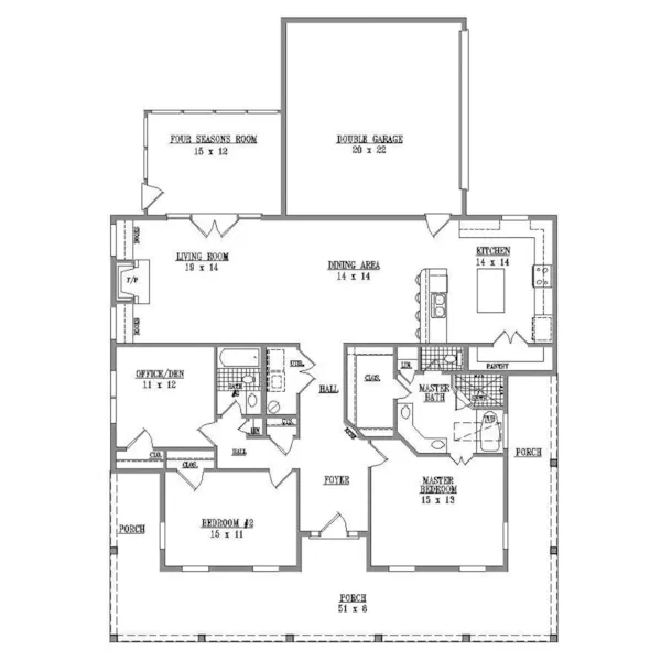 Colonial House Plan First Floor - 087D-1746 - Shop House Plans and More