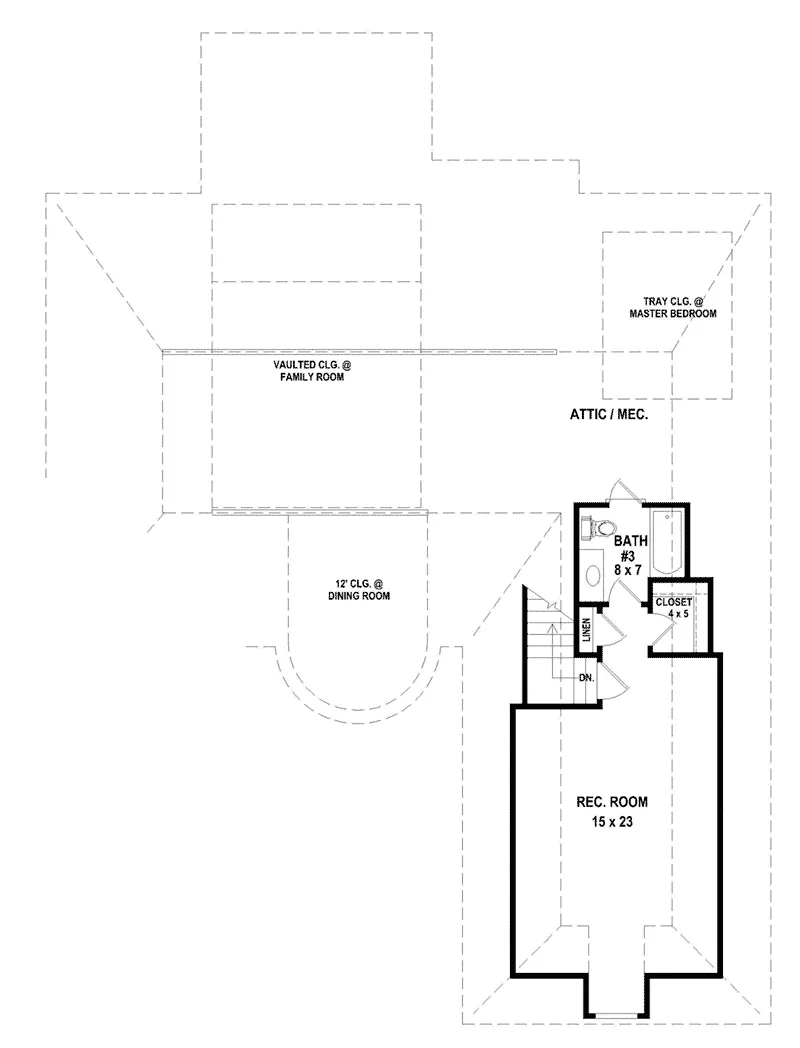 Arts & Crafts House Plan Second Floor - 087D-1750 - Shop House Plans and More