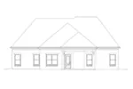 Arts & Crafts House Plan Rear Elevation - 087D-1750 - Shop House Plans and More