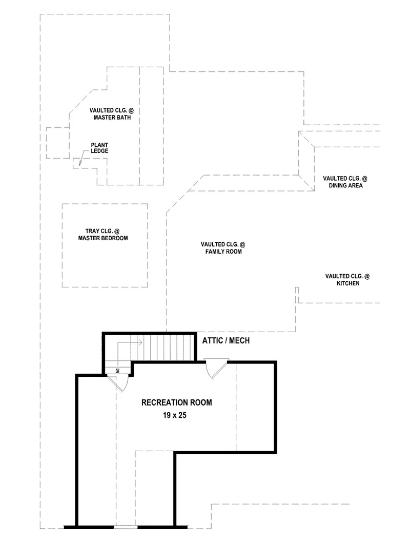 Arts & Crafts House Plan Second Floor - 087D-1754 - Shop House Plans and More