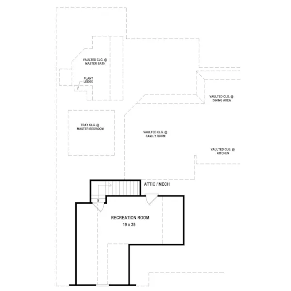 Colonial House Plan Second Floor - 087D-1754 - Shop House Plans and More