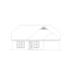 Colonial House Plan Rear Elevation - 087D-1754 - Shop House Plans and More