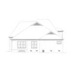 Colonial House Plan Rear Elevation - 087D-1758 - Shop House Plans and More