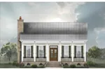 Colonial House Plan Front of House 087D-1764