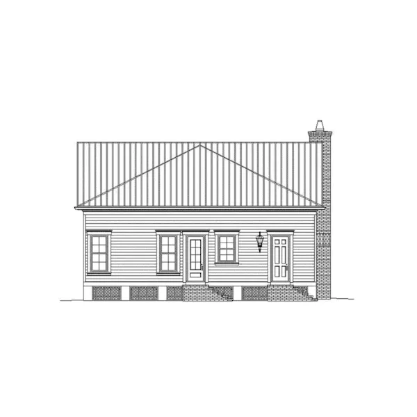 Craftsman House Plan Rear Elevation - 087D-1764 - Shop House Plans and More