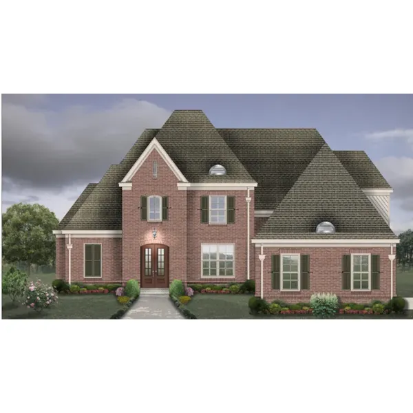 Italian House Plan Front of Home - 087D-1766 - Shop House Plans and More