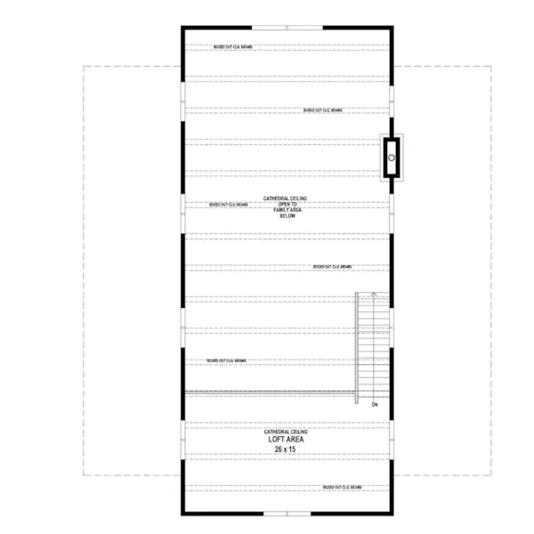 Rustic House Plan Second Floor - 087D-1774 - Shop House Plans and More