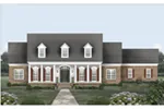 Neoclassical House Plan Front of House 087D-1777