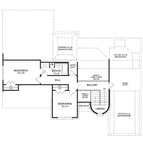 European House Plan Second Floor - 087D-1785 | House Plans and More