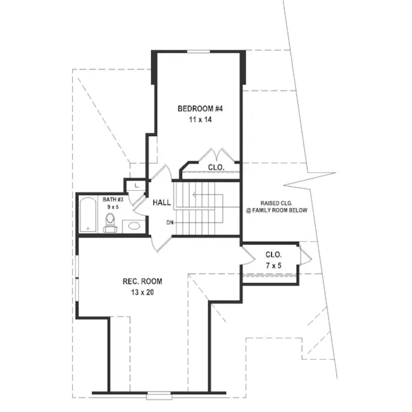 Traditional House Plan Second Floor - 087D-1789 | House Plans and More