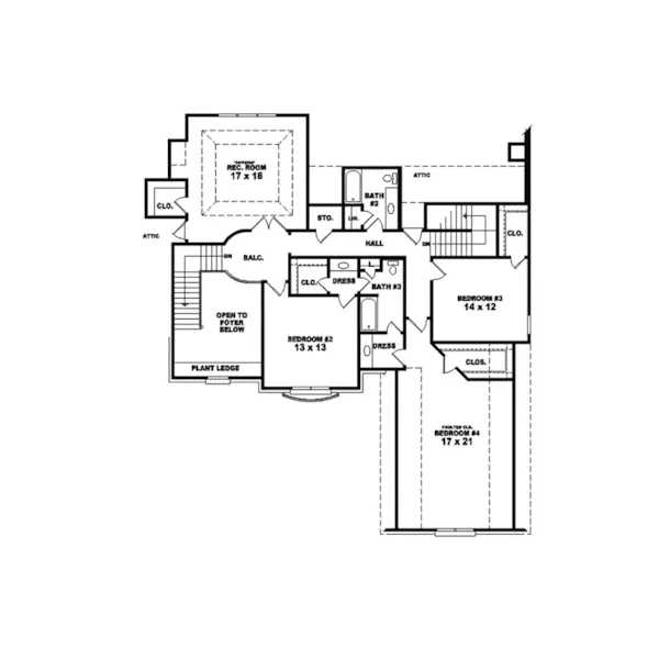 European House Plan Second Floor - Quigley Luxury European Home 087S-0032 - Shop House Plans and More