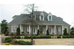 Southern Country Home With Porch And Triple Dormers