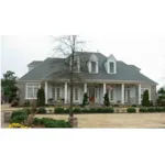 Southern Country Home With Porch And Triple Dormers