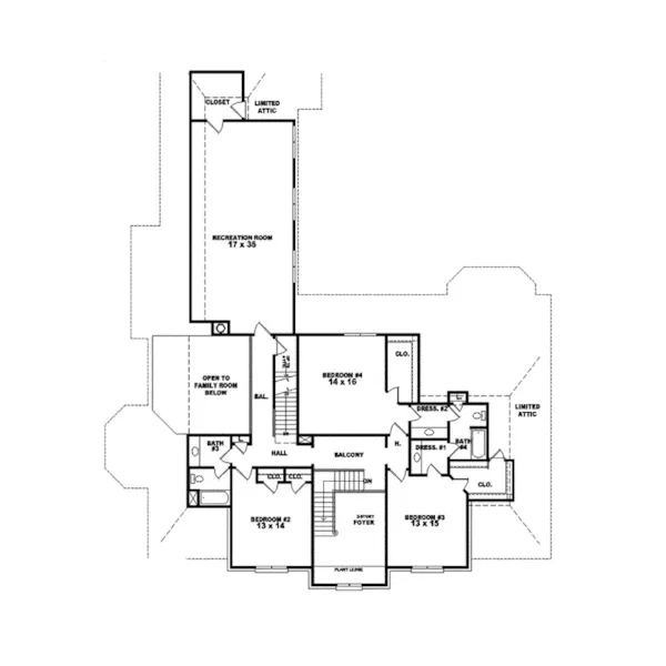 Country House Plan Second Floor - Brando Luxury Home 087S-0091 - Search House Plans and More