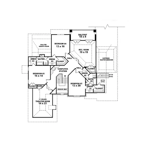 Rustic House Plan Second Floor - Konigsberg European Home 087S-0096 - Search House Plans and More