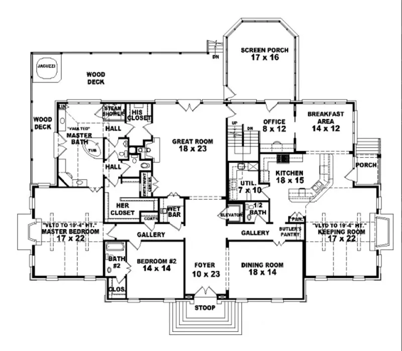Luxury House Plan First Floor - Foreston Manor Cape Cod Home 087S-0113 - Search House Plans and More