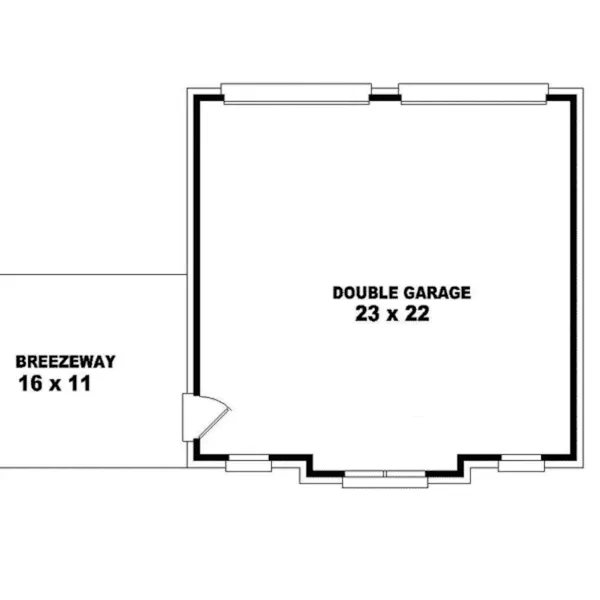 Country House Plan Garage Floor Plan - Cape May English Cottage Home 087S-0116 - Search House Plans and More