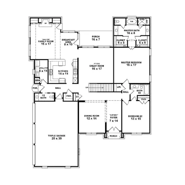 European House Plan First Floor - Arlene European Luxury Home 087S-0121 - Search House Plans and More