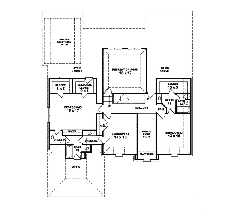 European House Plan Second Floor - Arlene European Luxury Home 087S-0121 - Search House Plans and More
