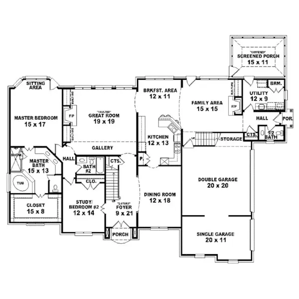 European House Plan First Floor - Scanlan Luxury Traditional Home 087S-0127 - Shop House Plans and More