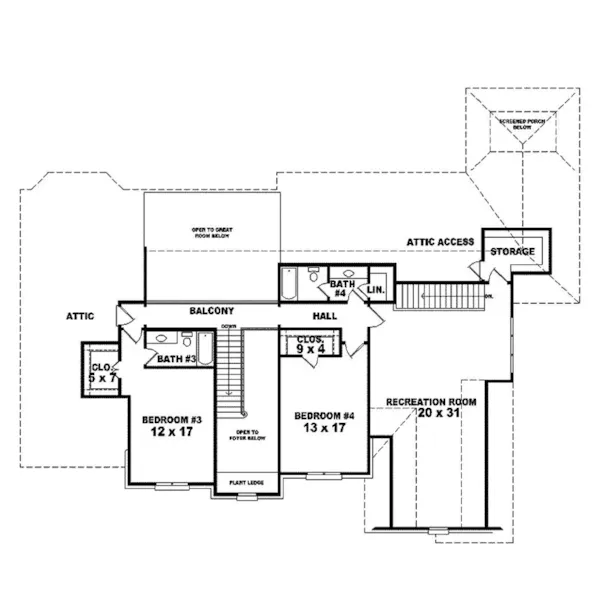 European House Plan Second Floor - Scanlan Luxury Traditional Home 087S-0127 - Shop House Plans and More