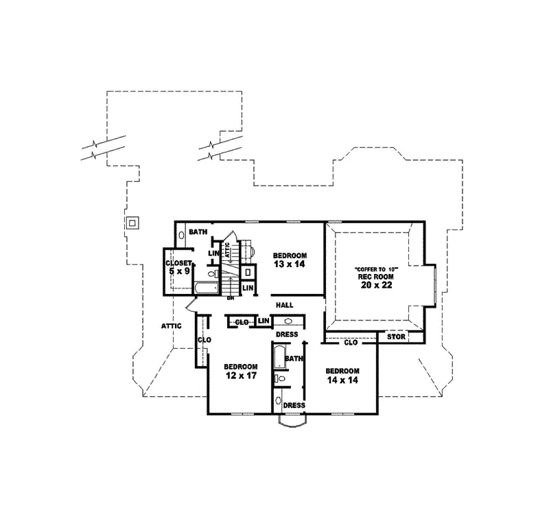 Plantation House Plan Second Floor - Fleurie Country French Home 087S-0137 - Search House Plans and More