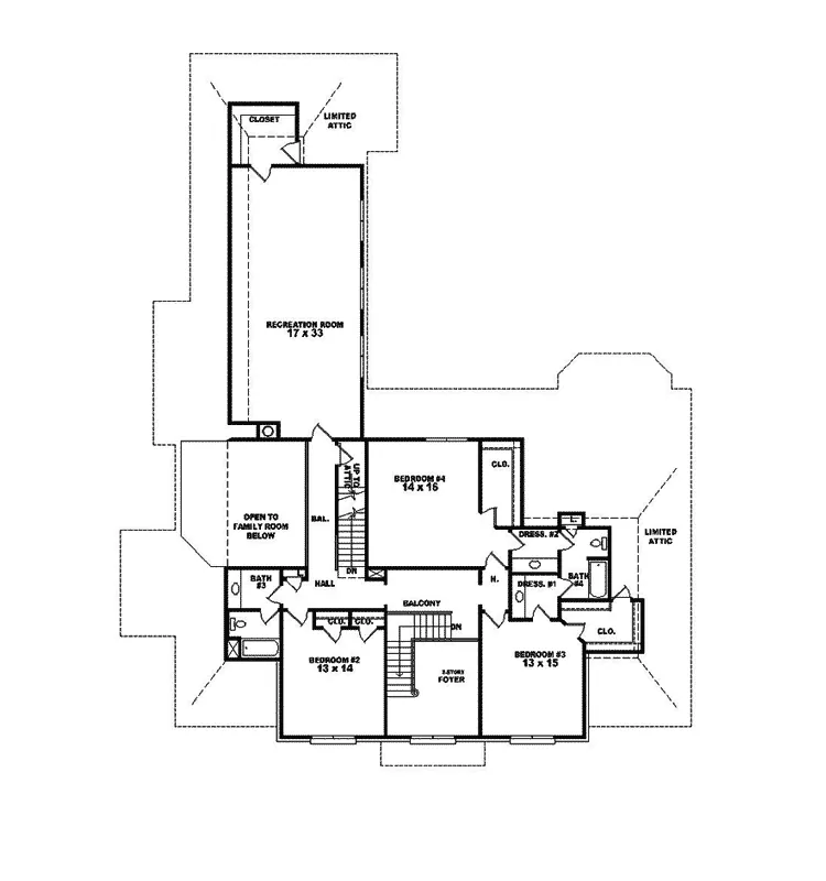 Colonial House Plan Second Floor - Athena Luxury Plantation Home 087S-0138 - Search House Plans and More