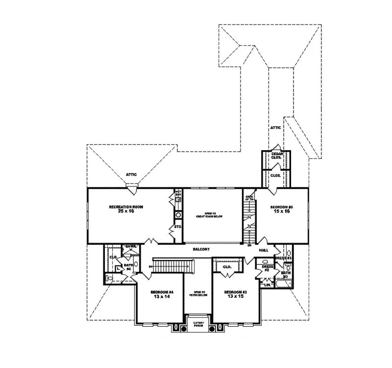 European House Plan Second Floor - Glanmorgan Luxury Home 087S-0149 - Search House Plans and More