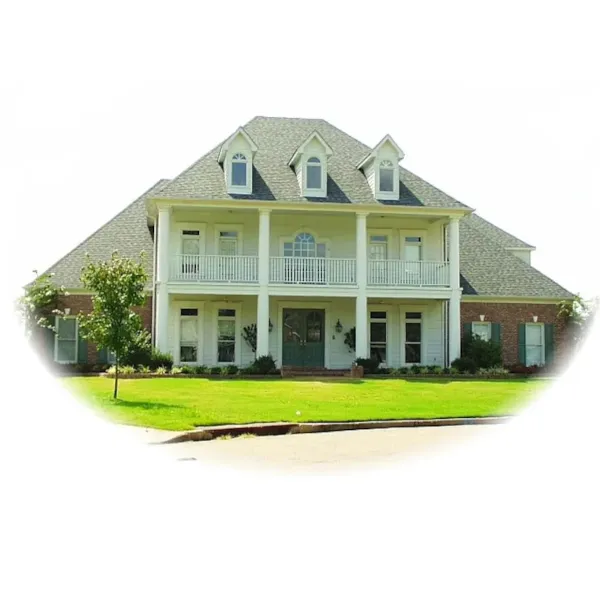 Stylish Southern Plantation Style House With Two-Level Porch