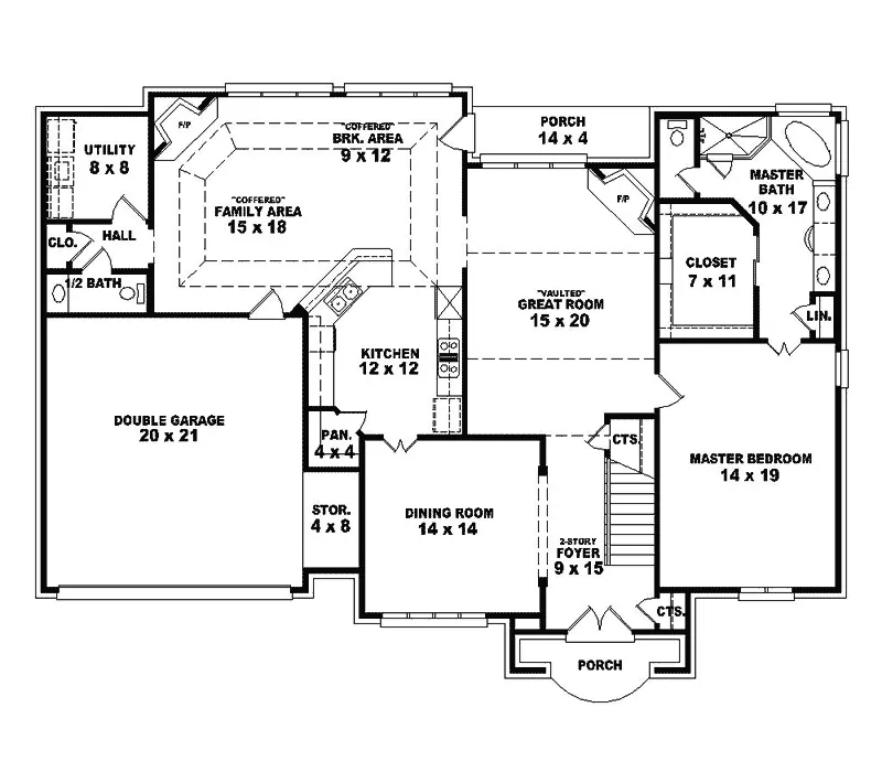 Luxury House Plan First Floor - Dunford Luxury Home 087S-0174 - Search House Plans and More