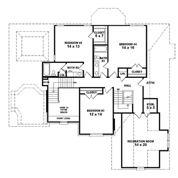 Southern House Plan Second Floor - Sturbridge Manor Luxury Home 087S-0189 - Shop House Plans and More