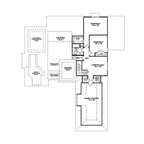 Country House Plan Second Floor - Morgan Place European Home 087S-0212 - Shop House Plans and More