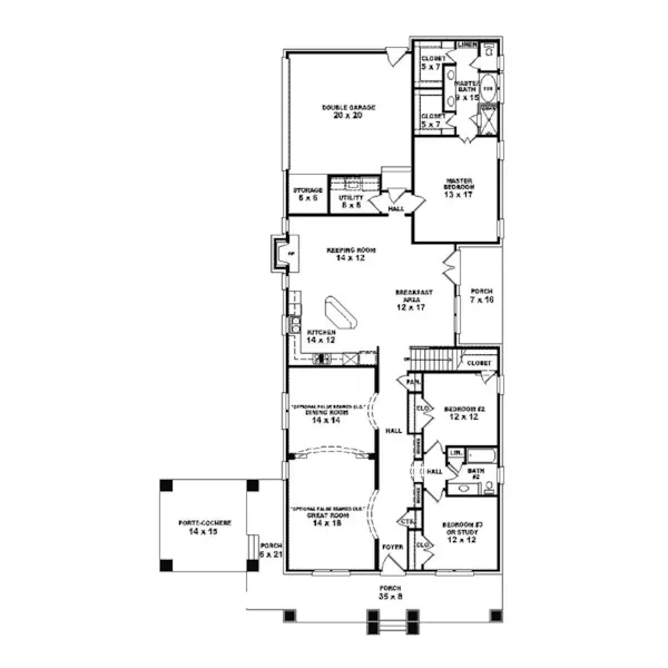 Country House Plan First Floor - Dublin Luxury Prairie Style Home 087S-0224 - Search House Plans and More