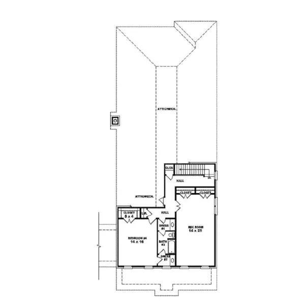 Country House Plan Second Floor - Dublin Luxury Prairie Style Home 087S-0224 - Search House Plans and More