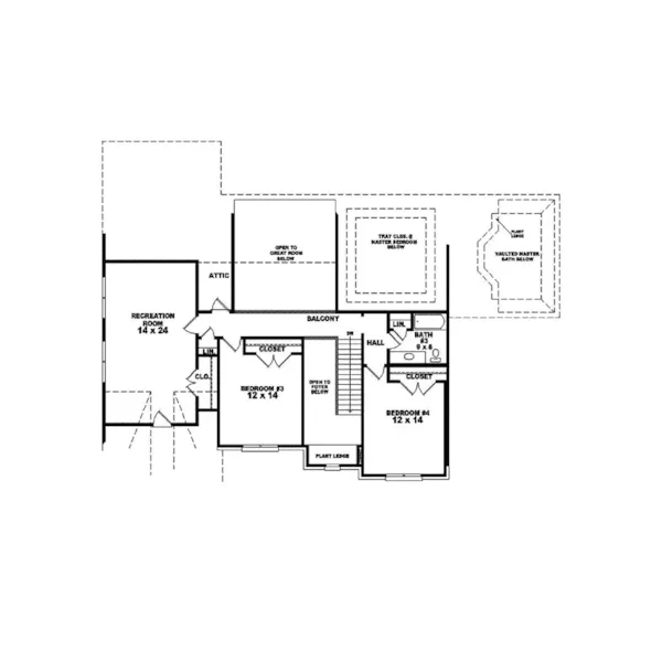 European House Plan Second Floor - Rochefort European Luxury Home 087S-0225 - Shop House Plans and More