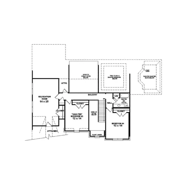 Traditional House Plan Second Floor - Melbourne Manor Luxury Home 087S-0226 - Shop House Plans and More