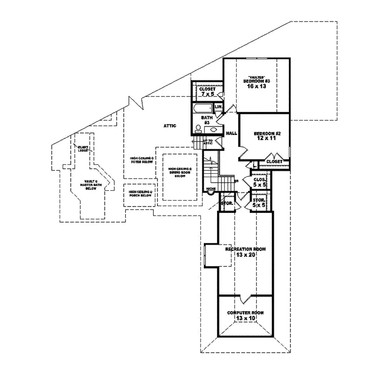 European House Plan Second Floor - Cocharan European Home 087S-0244 - Search House Plans and More