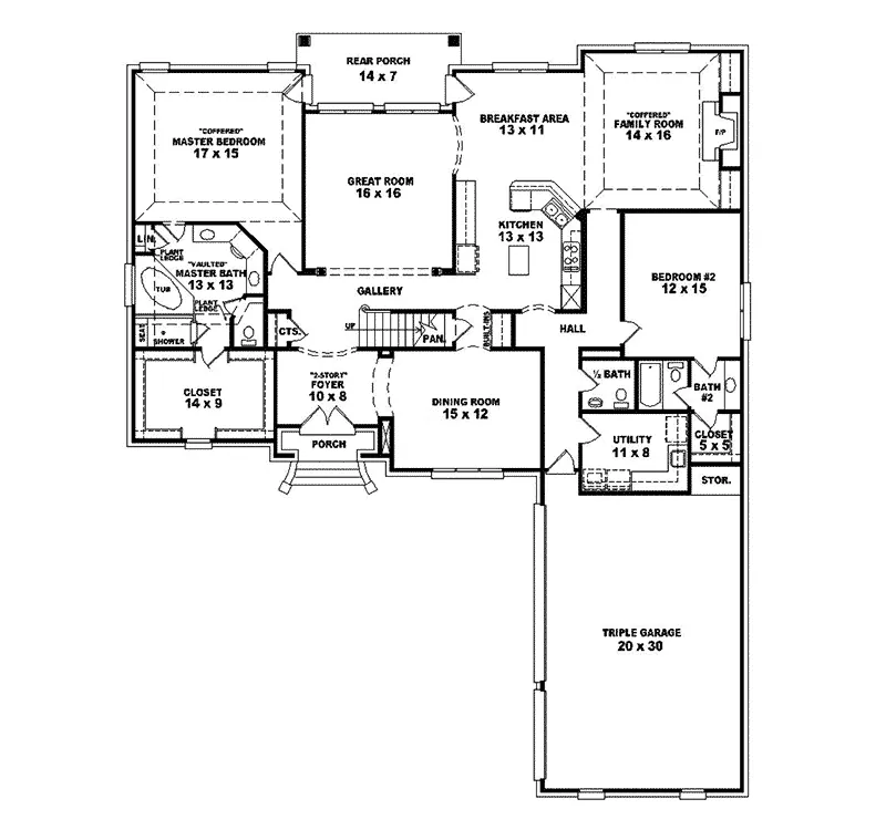 European House Plan First Floor - Mauritius Luxury European Home 087S-0247 - Shop House Plans and More