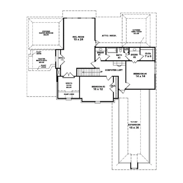 European House Plan Second Floor - Mauritius Luxury European Home 087S-0247 - Shop House Plans and More